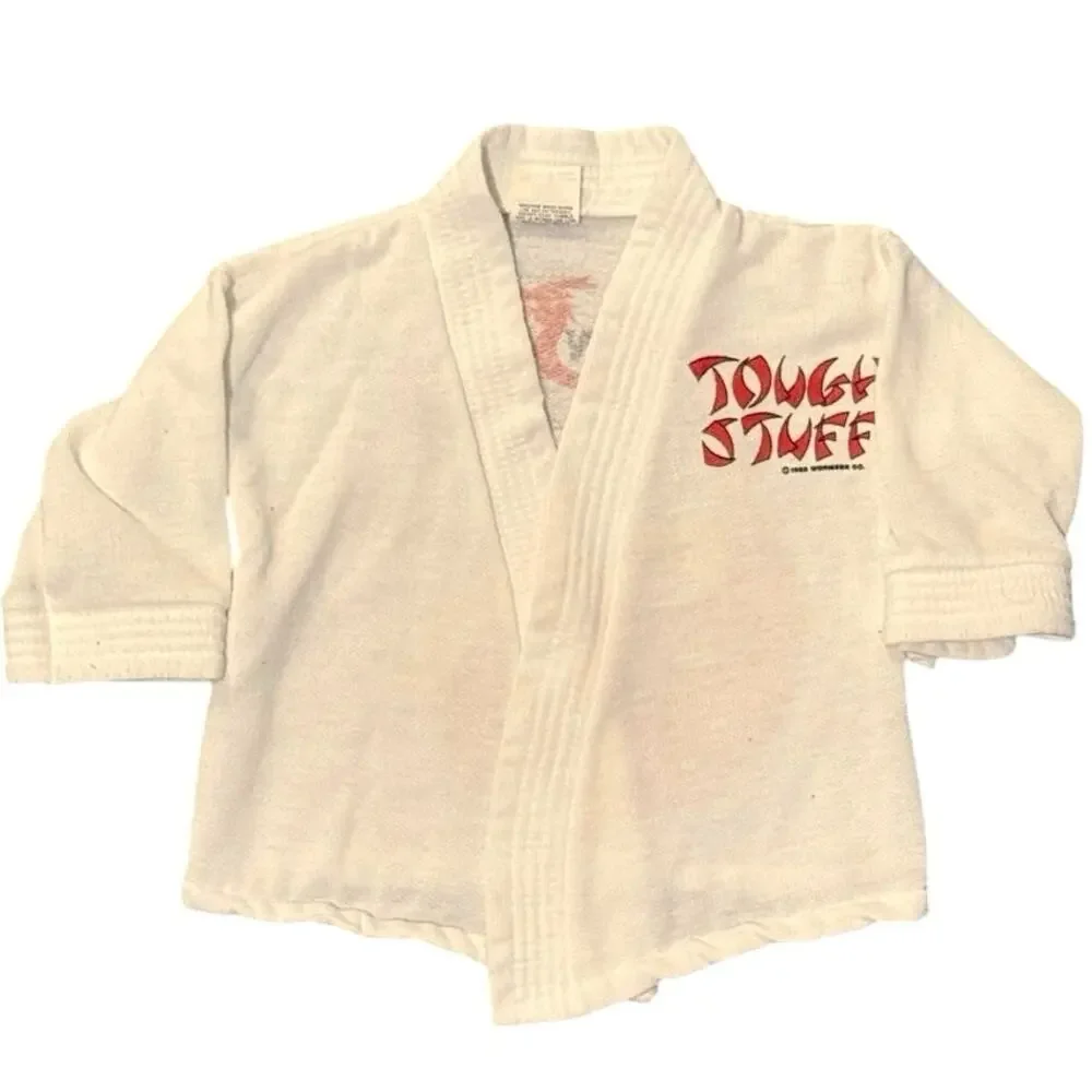 Vintage 80s Tough Stuff Dragon Master 1983 Martial Arts Gi Youth 2T No Belt